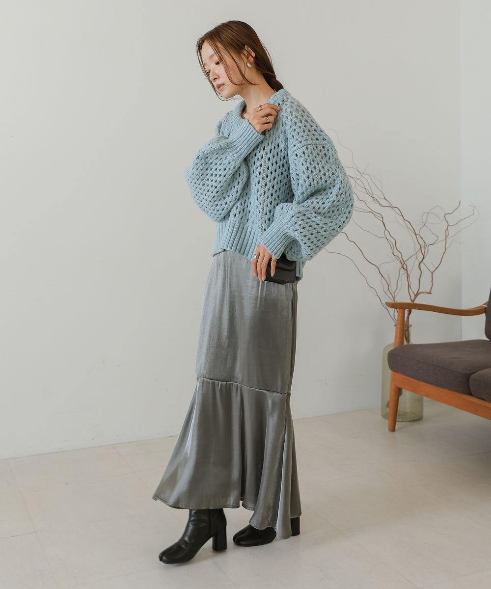 NARROW FLARED SKIRT