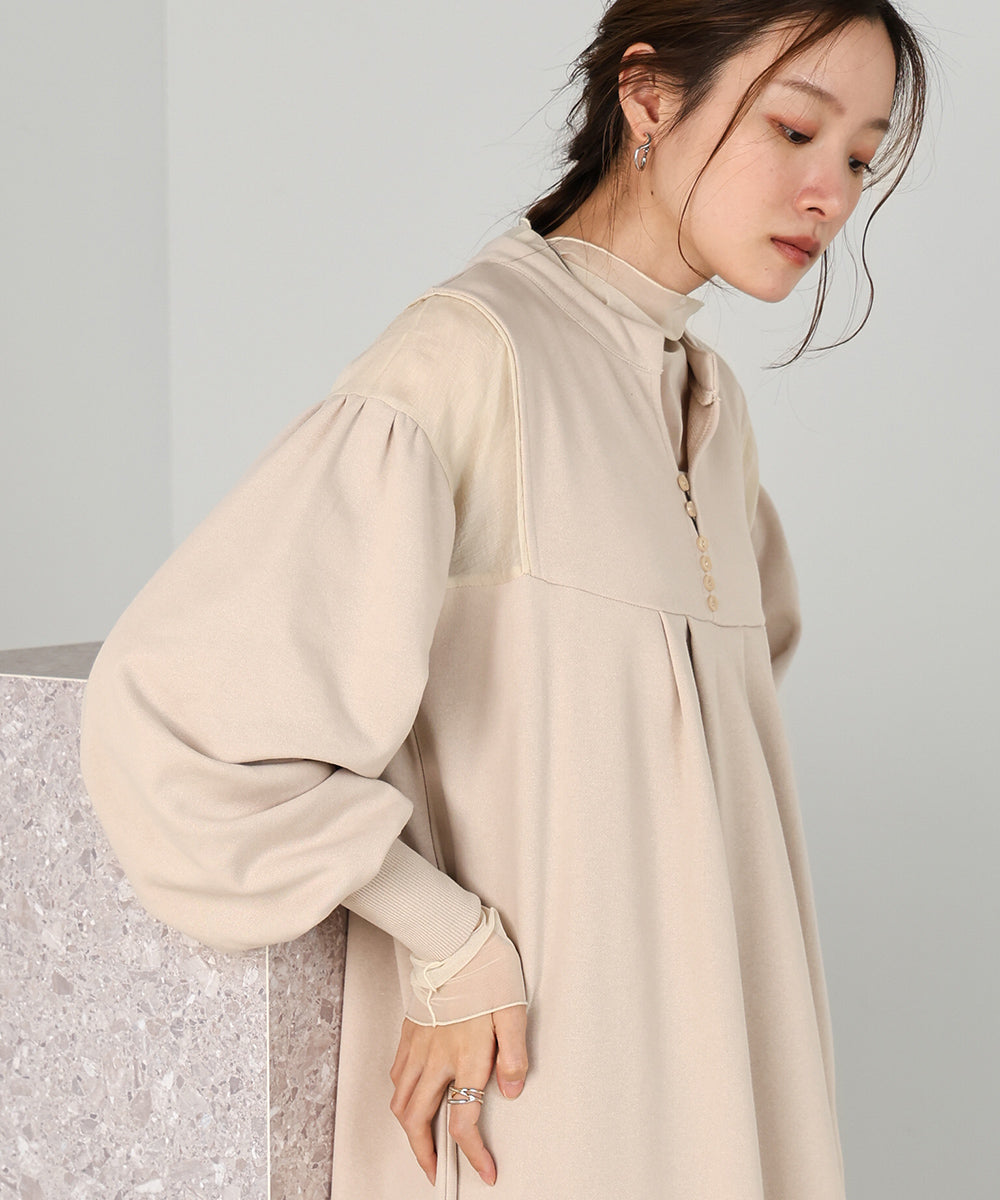 KAFTAN SHEER SWEAT ONEPIECE