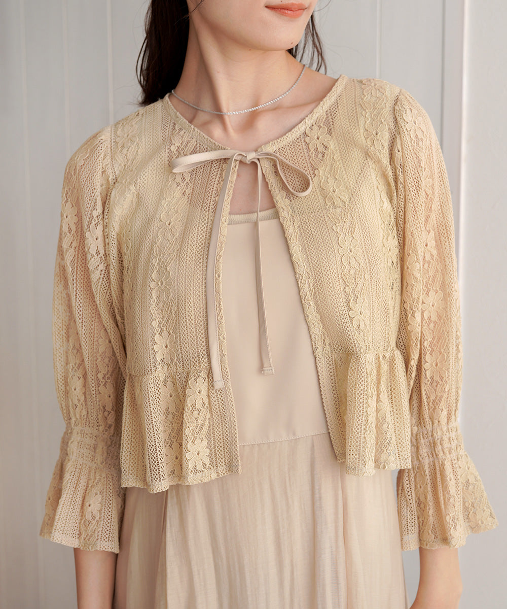 LACE BOLERO + CAMI ONEPIECE SET