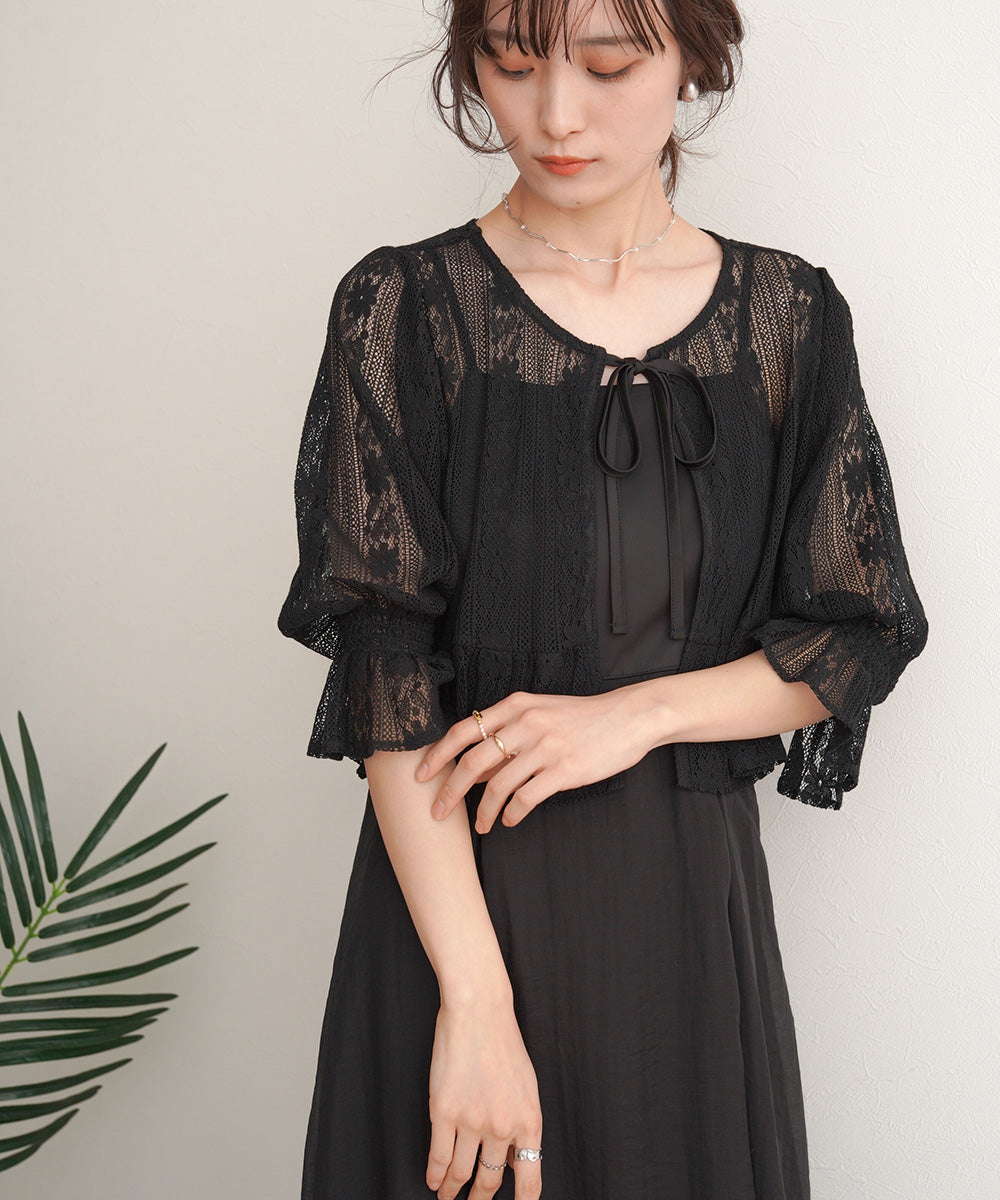 LACE BOLERO + CAMI ONEPIECE SET