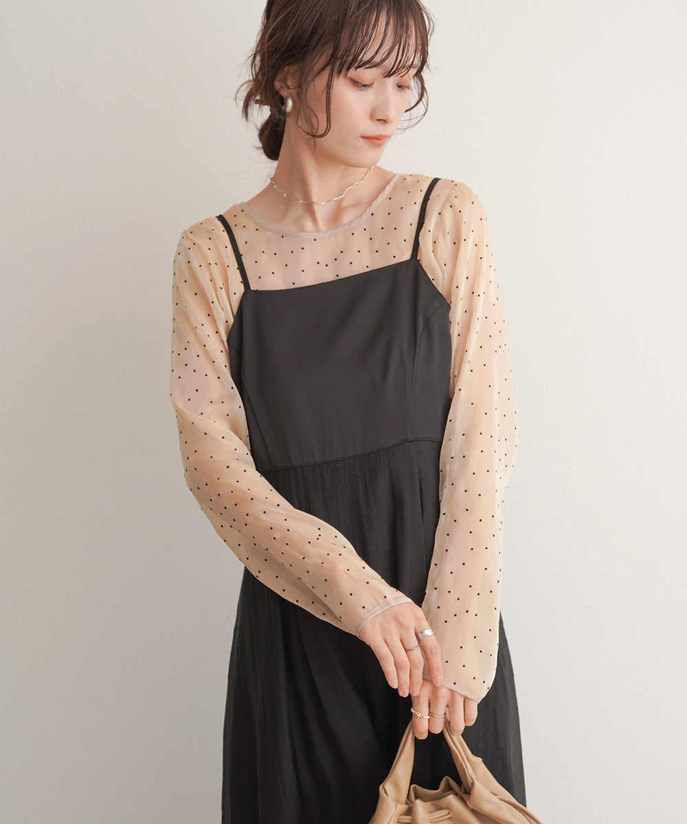 LACE BOLERO + CAMI ONEPIECE SET