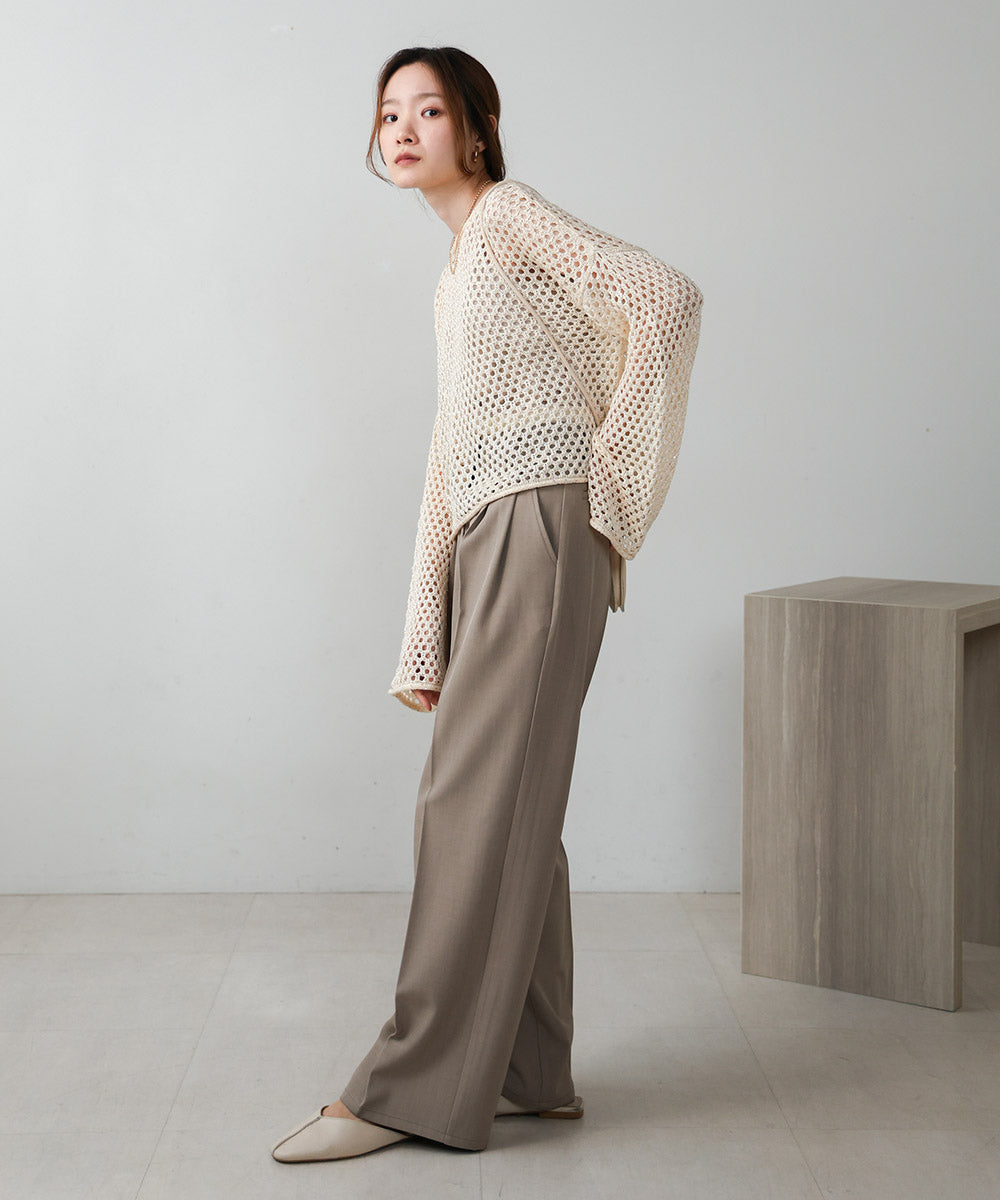 SEQUINED MESH KNIT