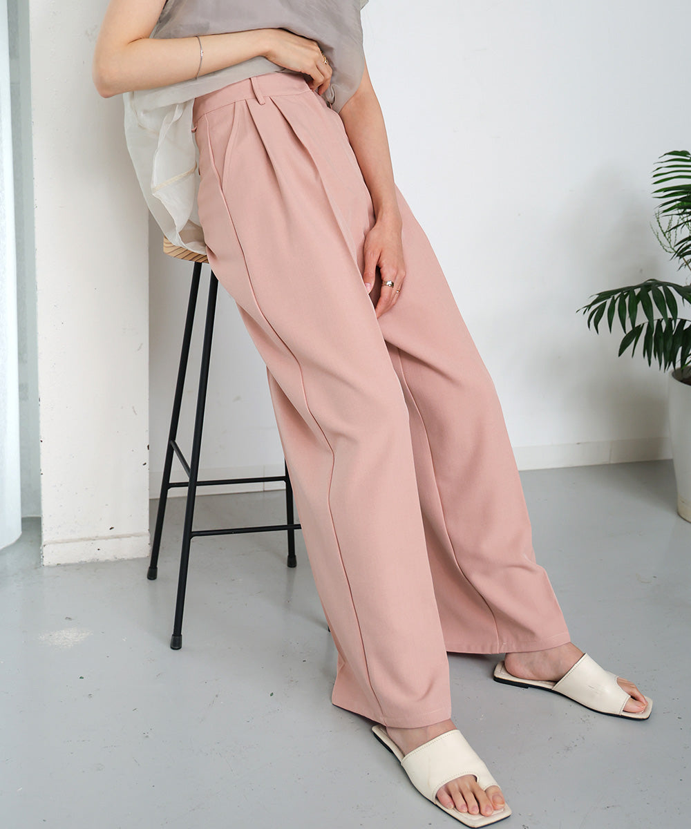 DOUBLE WAIST CENTER PRESSED SLACKS