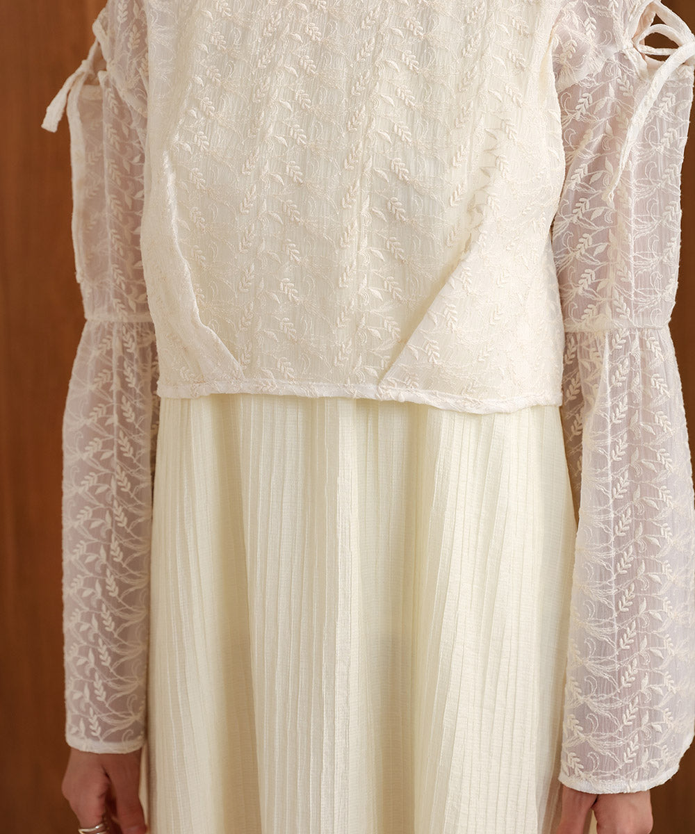 LACE BLOUSE + AMERI ONEPIECE SET