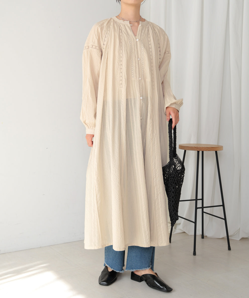 FREAK'S STORE（フリークスストア）の「WEB限定 インド ハシゴレース 切替 ワンピース（ワンピース）」 - WEAR