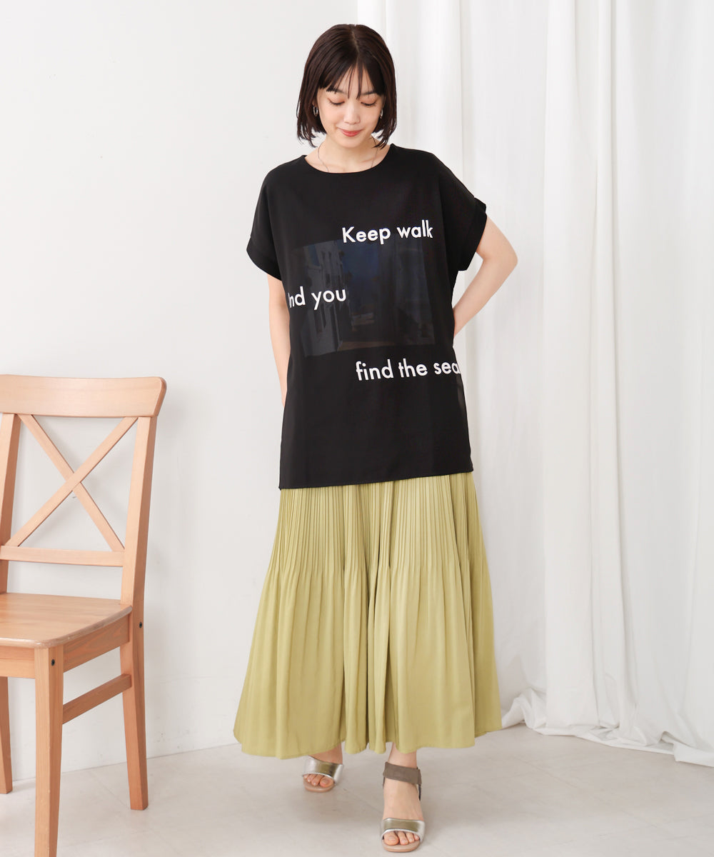 【WEB限定】カラーフォトプリントシアーTシャツ