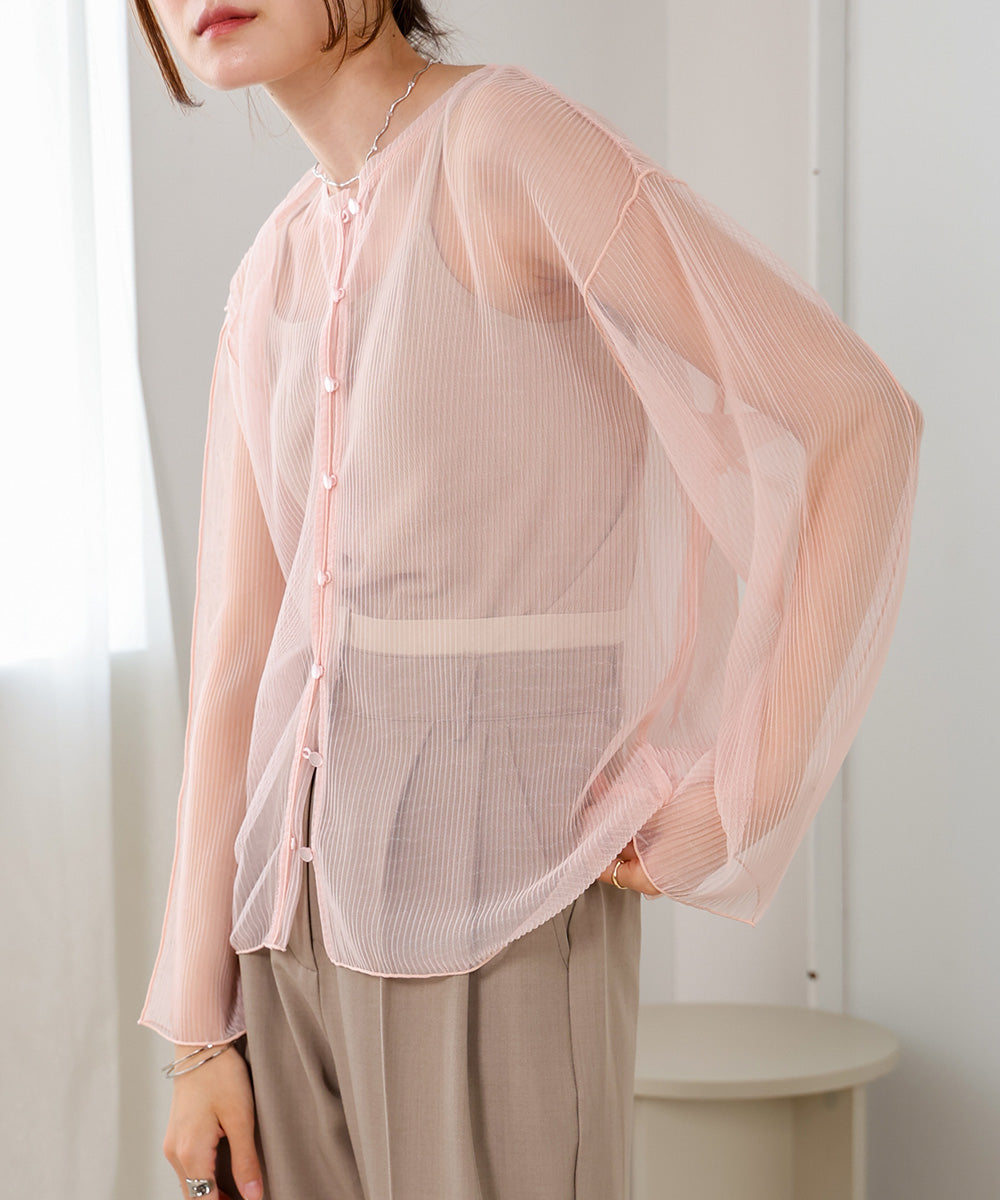 2way mellow tulle cardigan tops