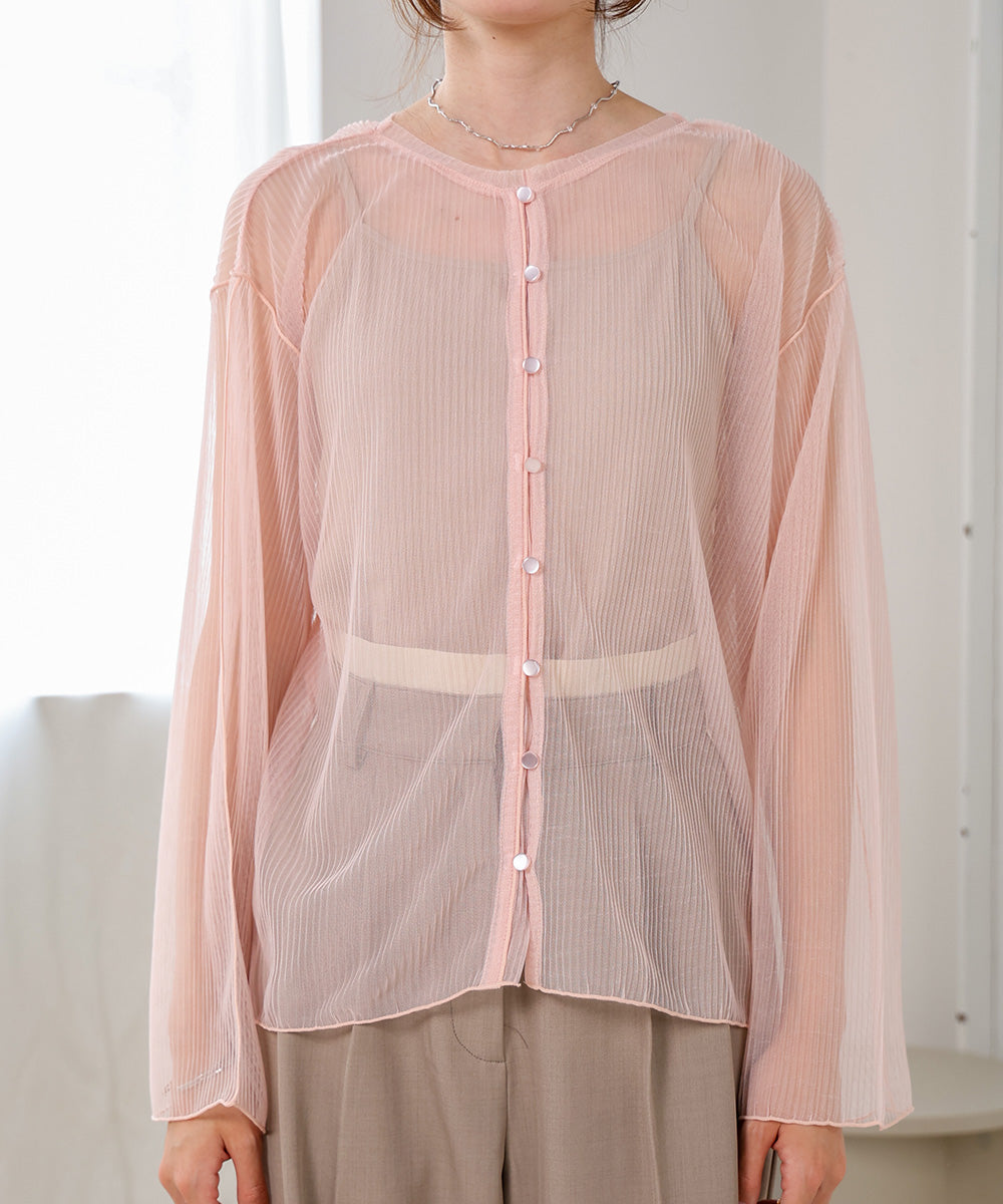 2way mellow tulle cardigan tops