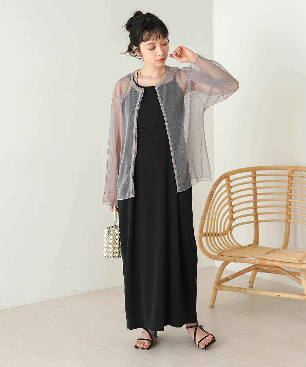 2way mellow tulle cardigan tops