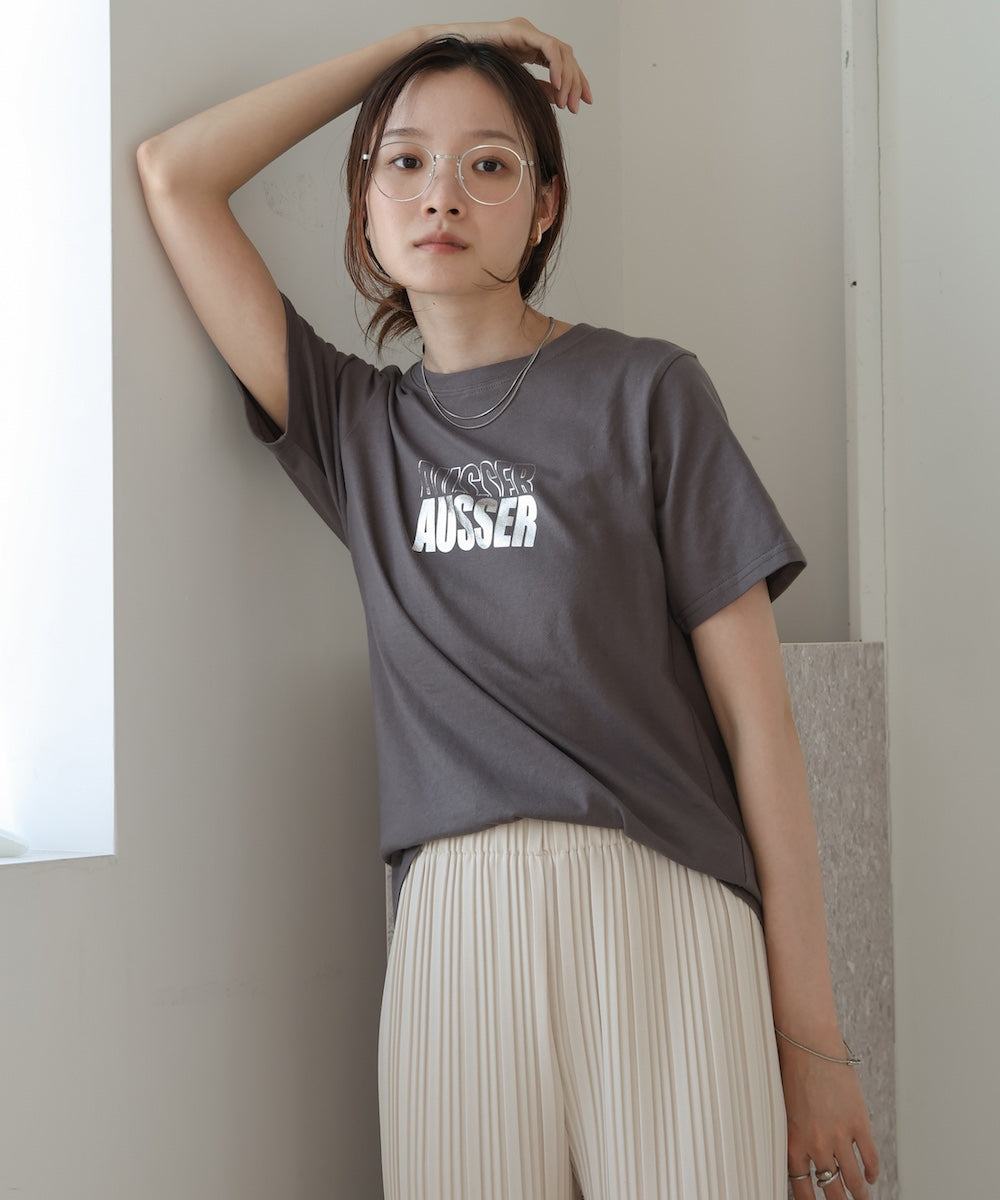 ｼﾙﾊﾞｰﾛｺﾞﾌﾟﾘﾝﾄTｼｬﾂ