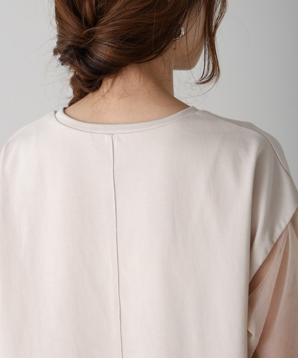 sheer volume sleeve tops