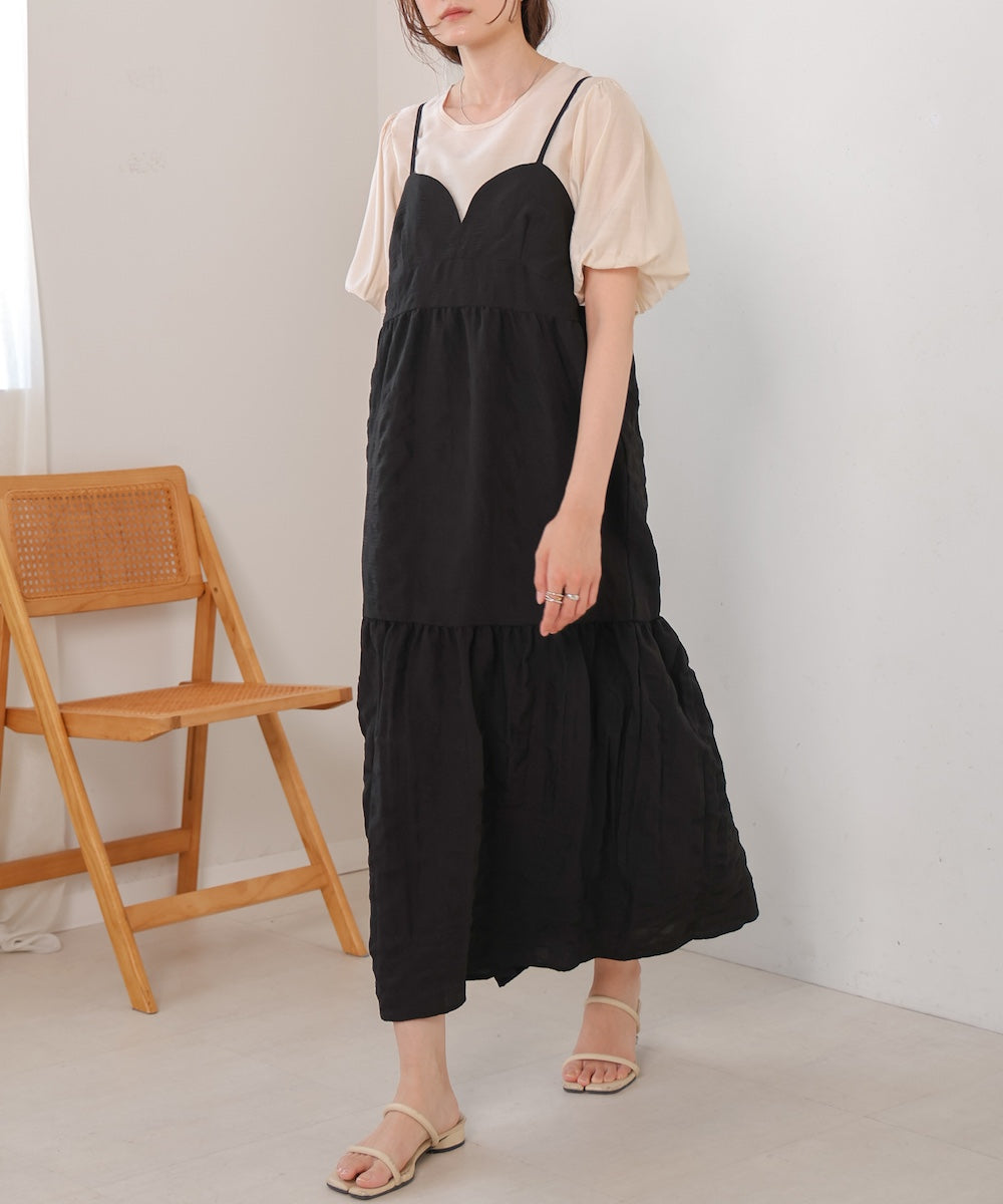 poko poko tiered cami onepiece