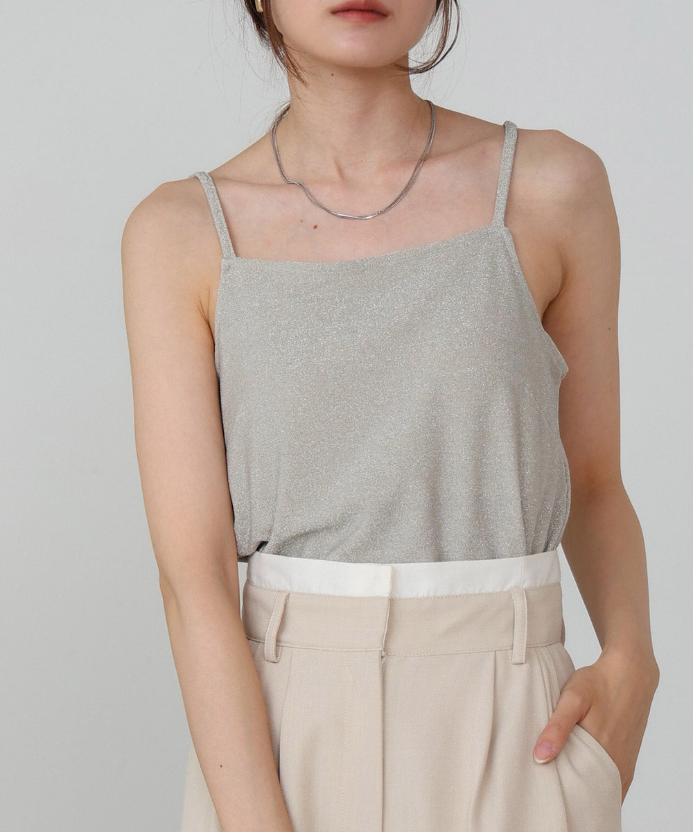 lame camisole with cup