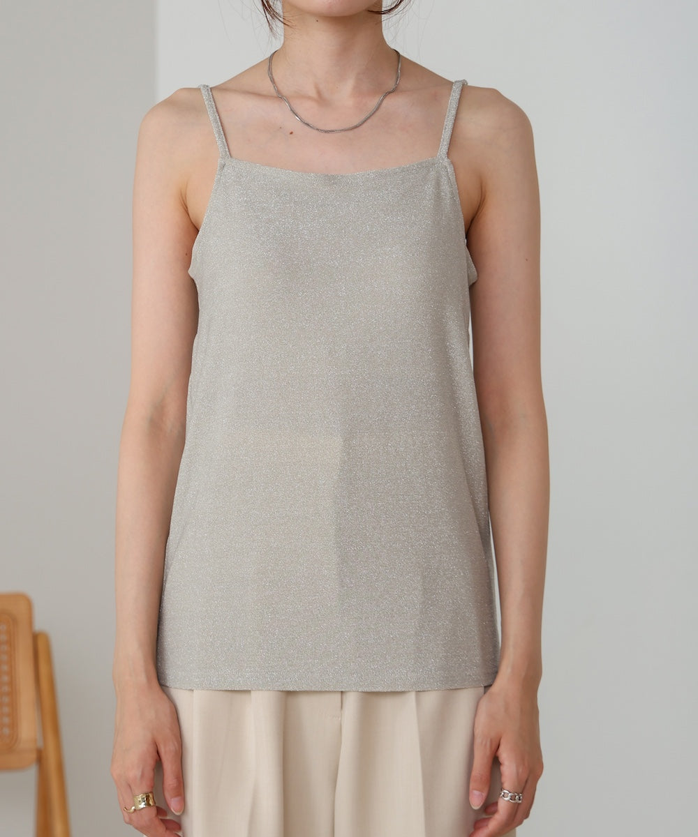 lame camisole with cup