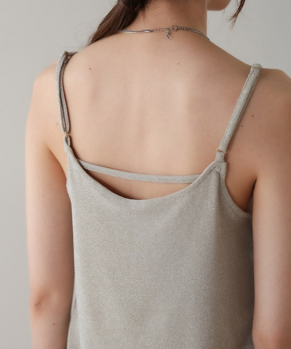 lame camisole with cup