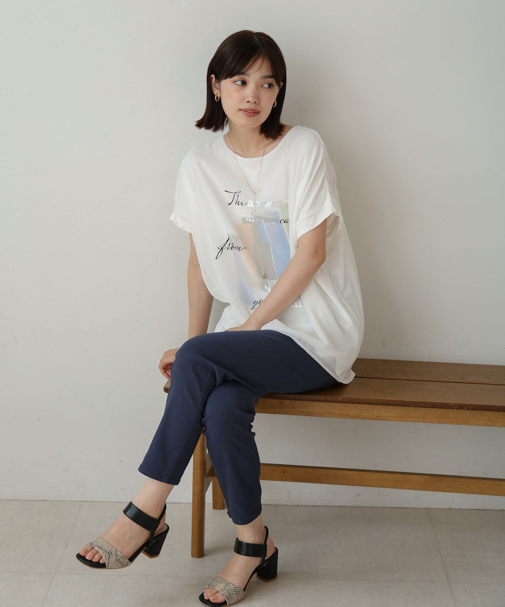 シアーレイヤードコラージュＴシャツ