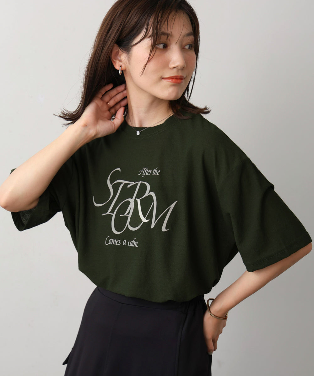 梨地ロゴTシャツ