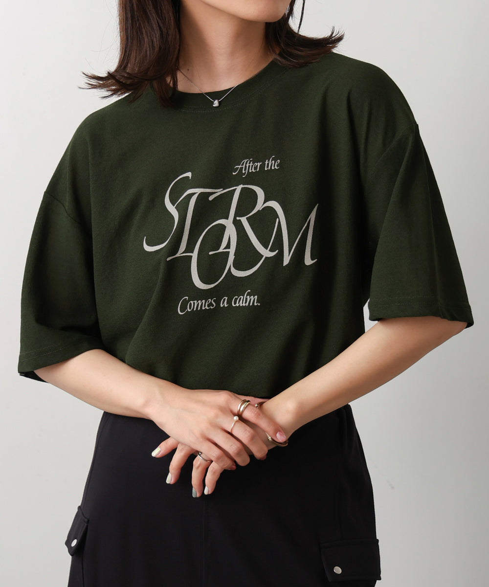 梨地ロゴTシャツ