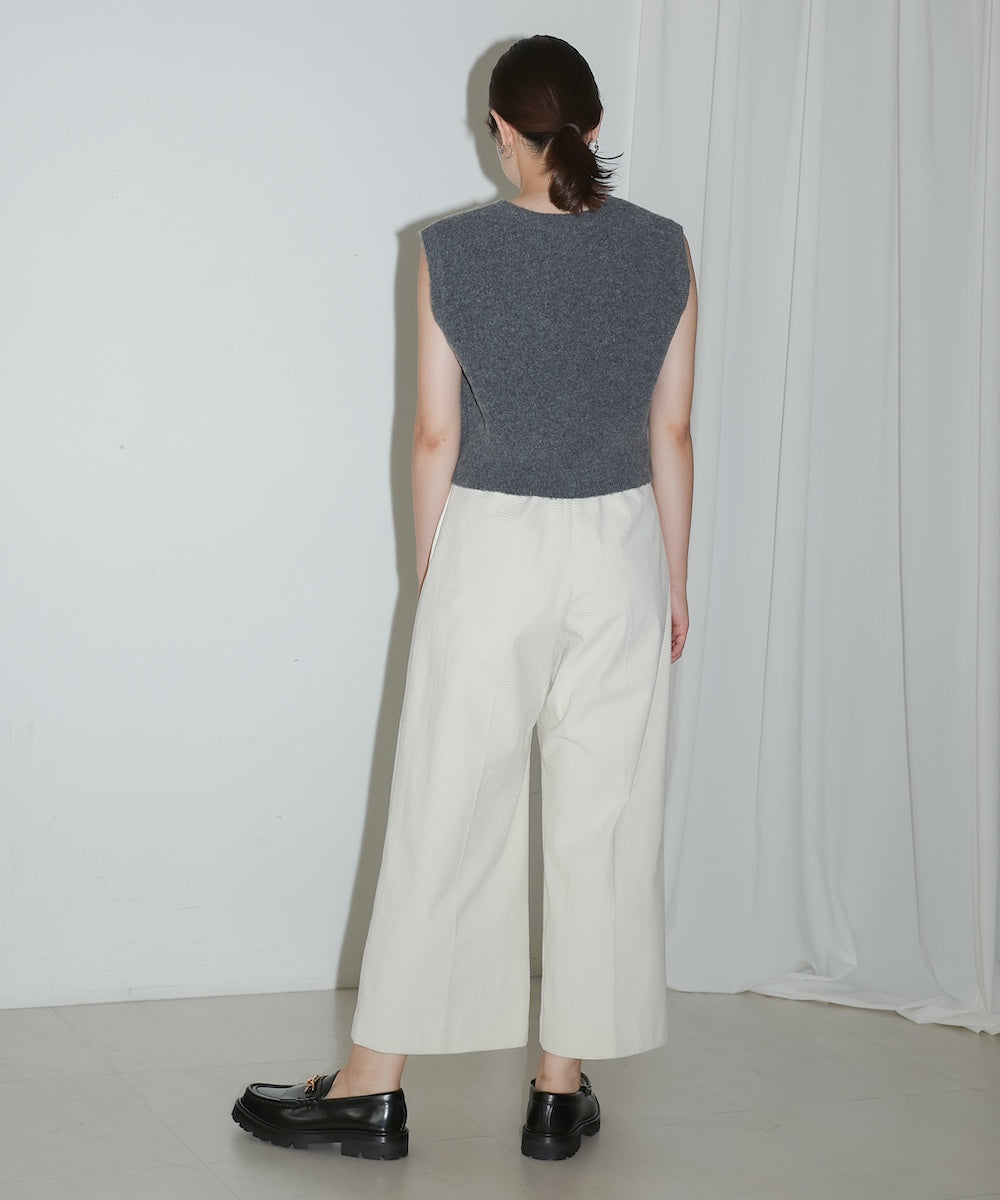 WAFFLE WIDE PANTS