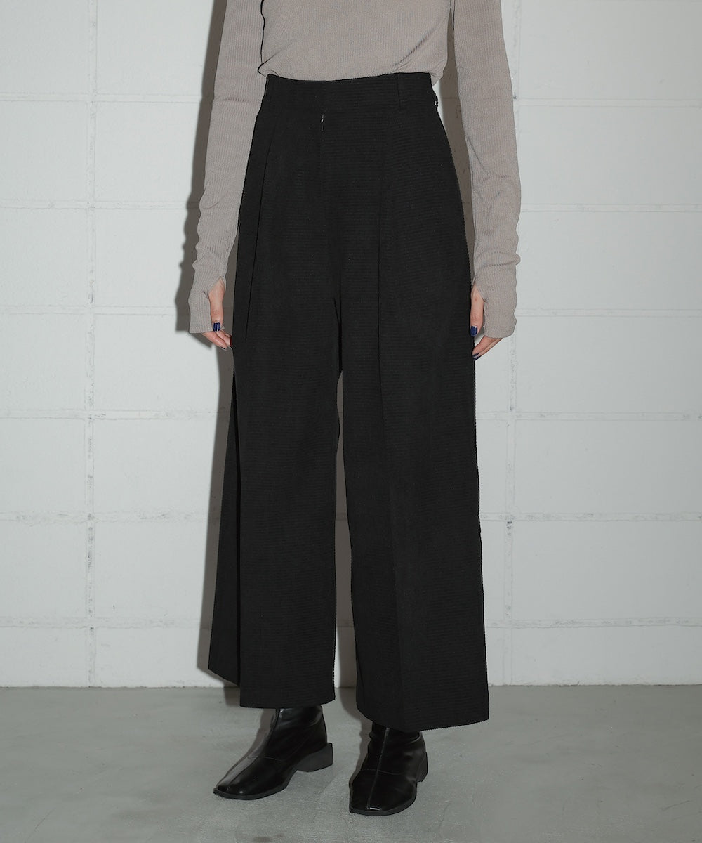 WAFFLE WIDE PANTS