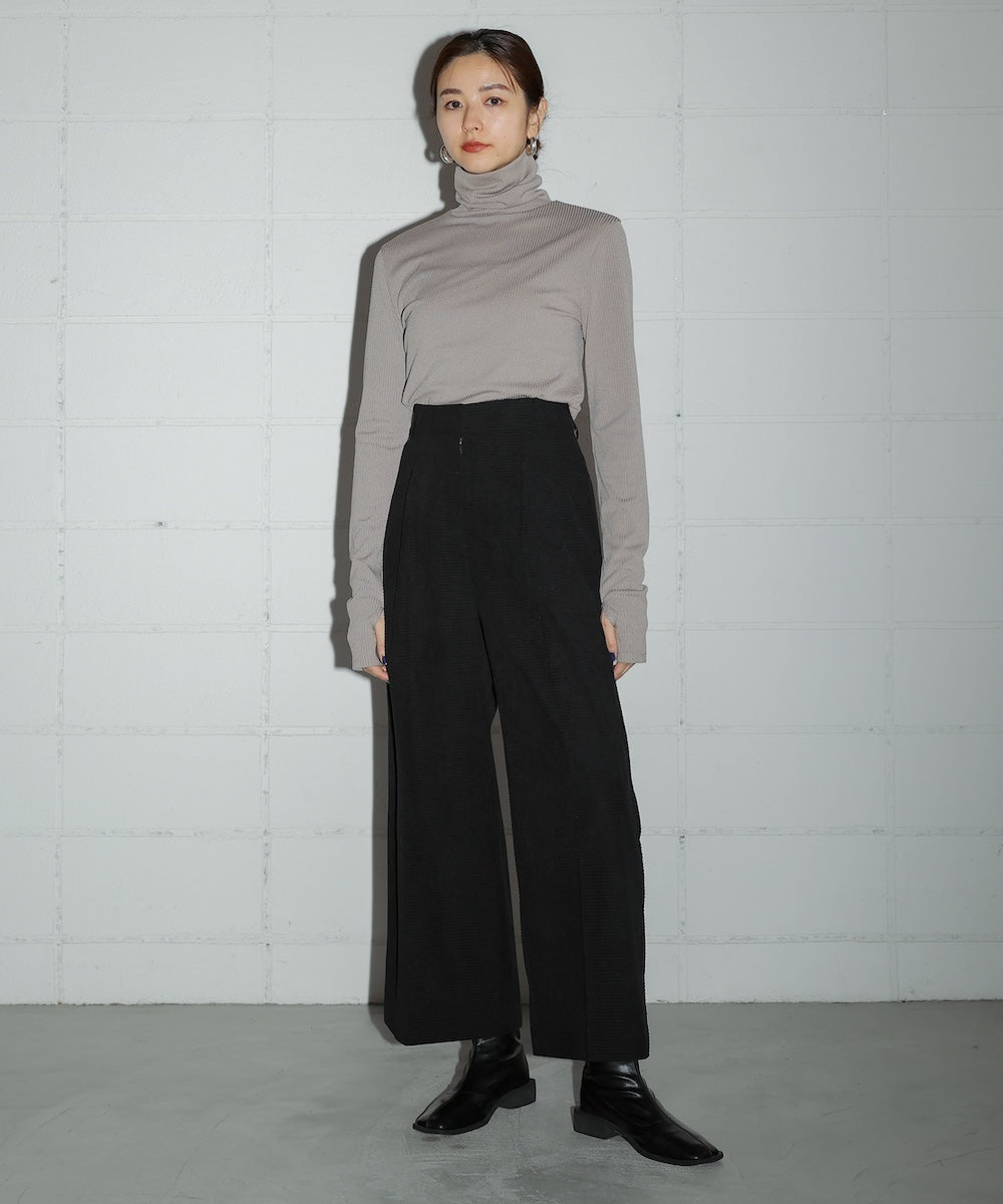 WAFFLE WIDE PANTS