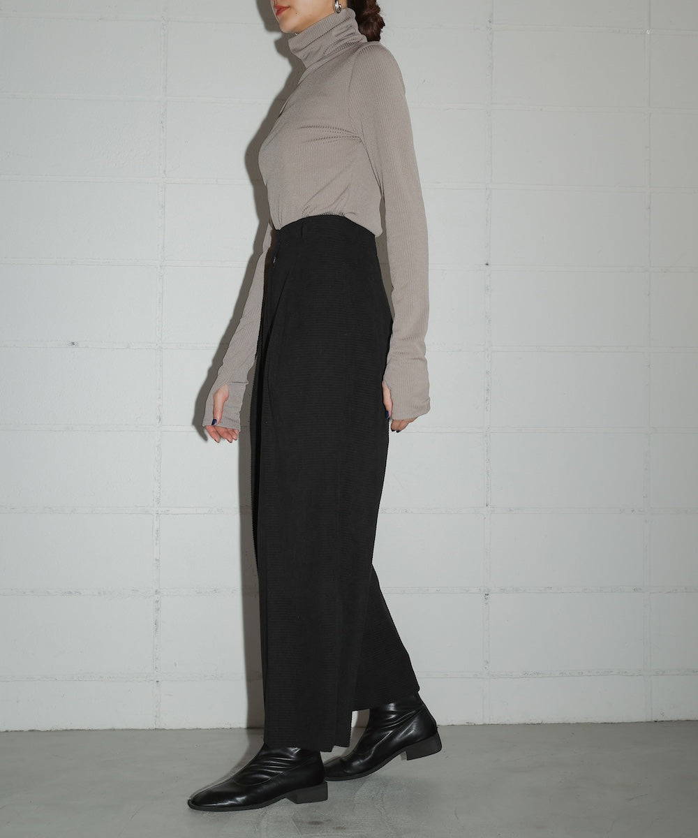 WAFFLE WIDE PANTS