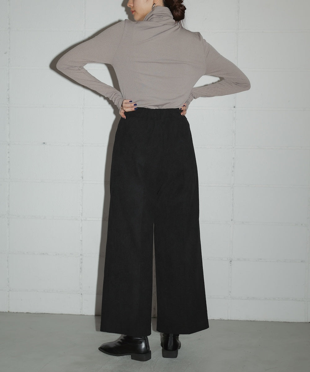 WAFFLE WIDE PANTS