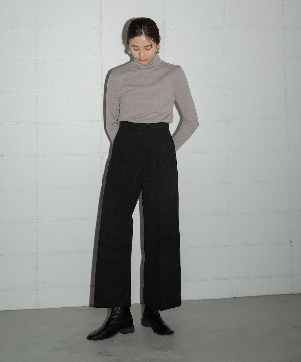 WAFFLE WIDE PANTS