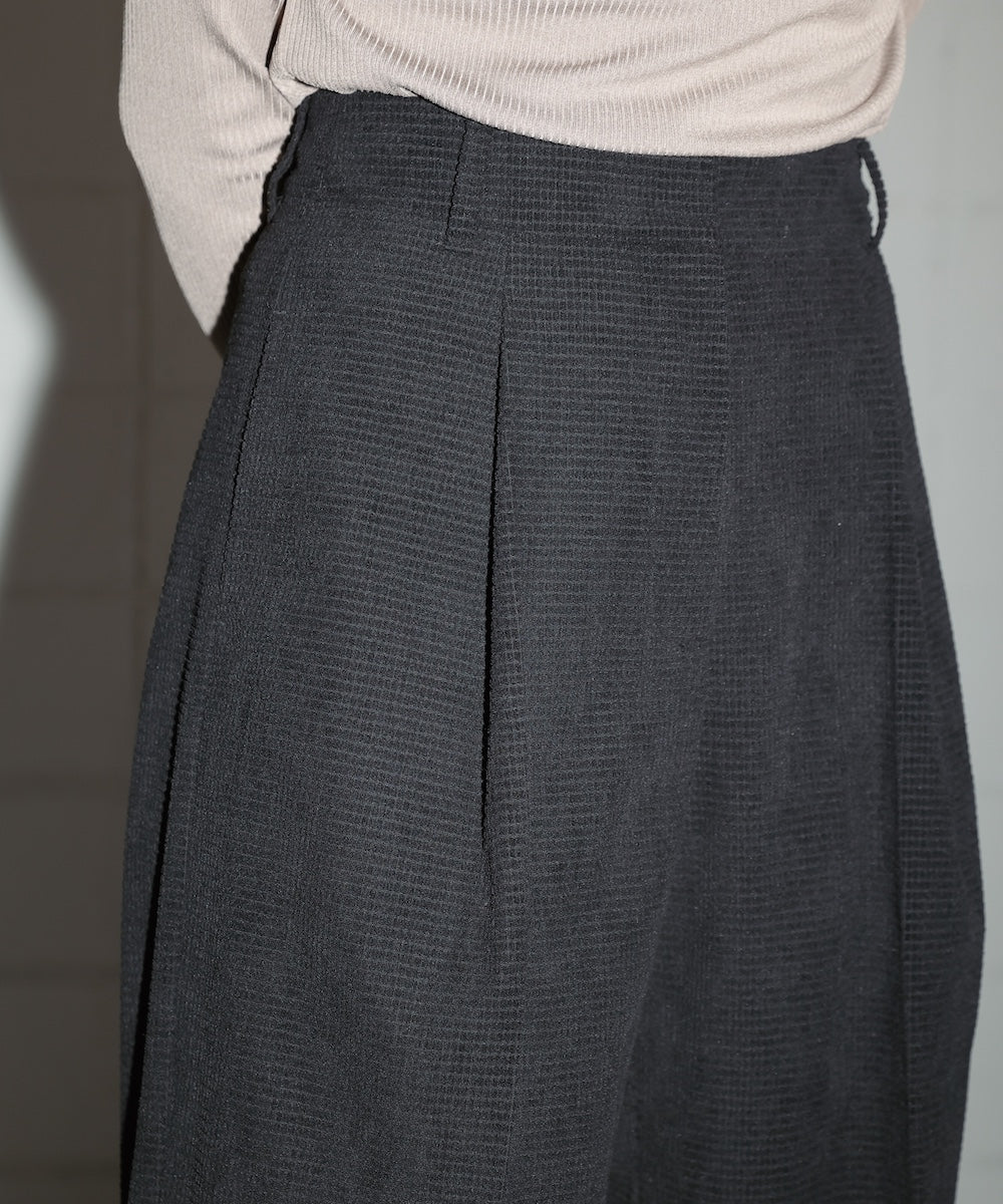 WAFFLE WIDE PANTS