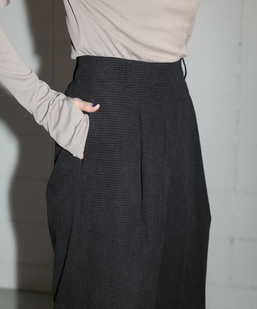 WAFFLE WIDE PANTS