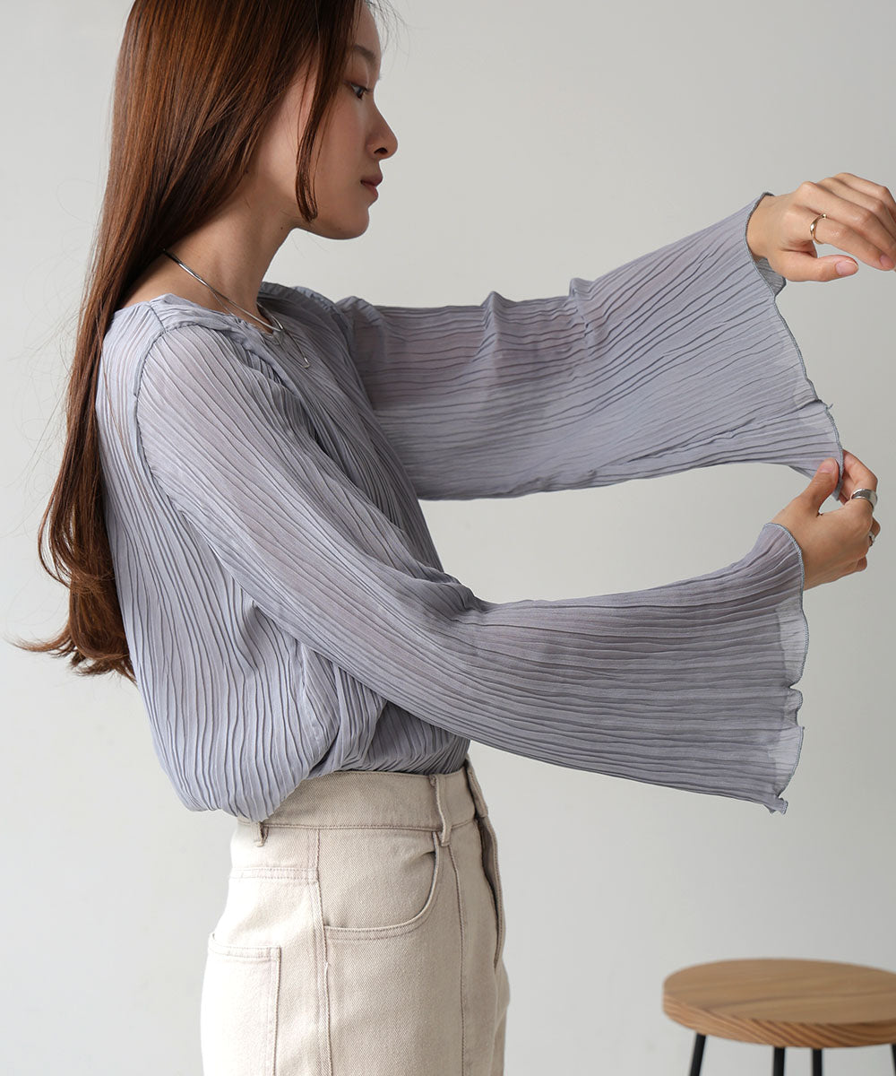 chiffon willow blouse