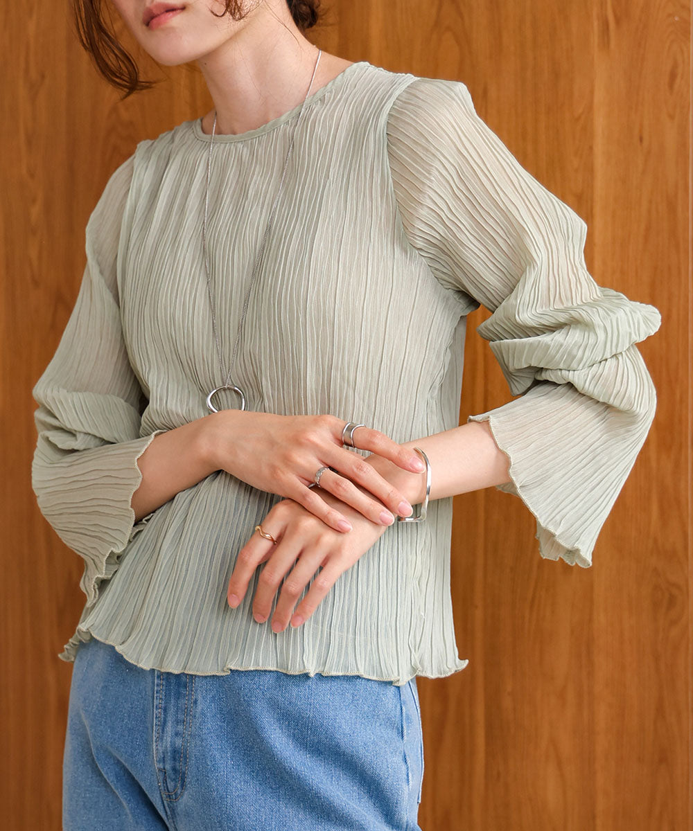 chiffon willow blouse