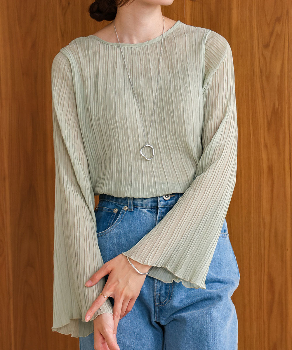 chiffon willow blouse