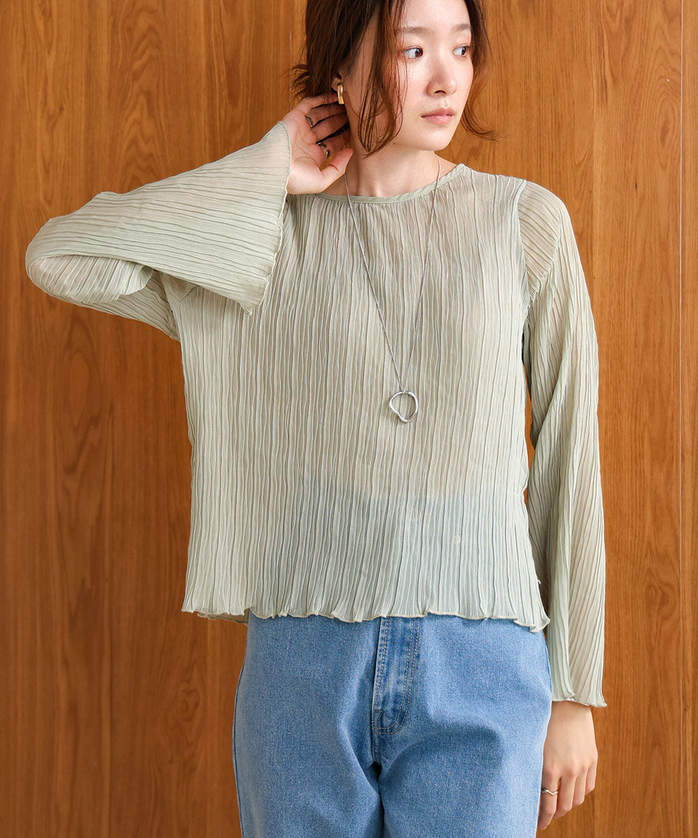 chiffon willow blouse