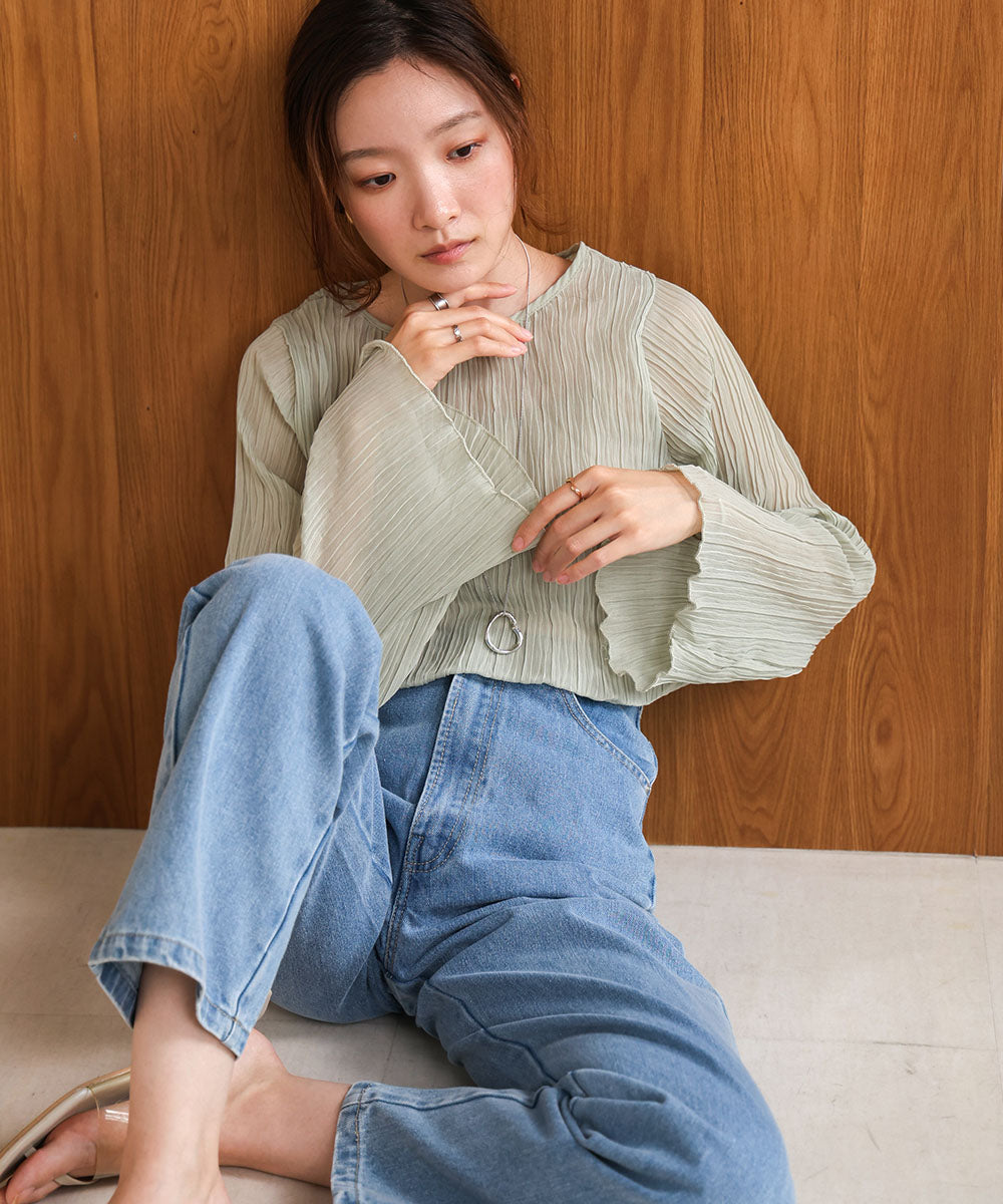 chiffon willow blouse