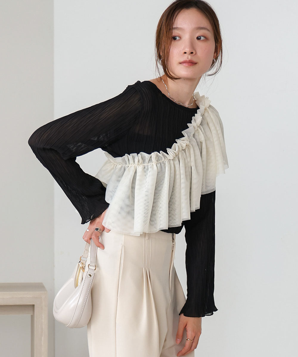 chiffon willow blouse