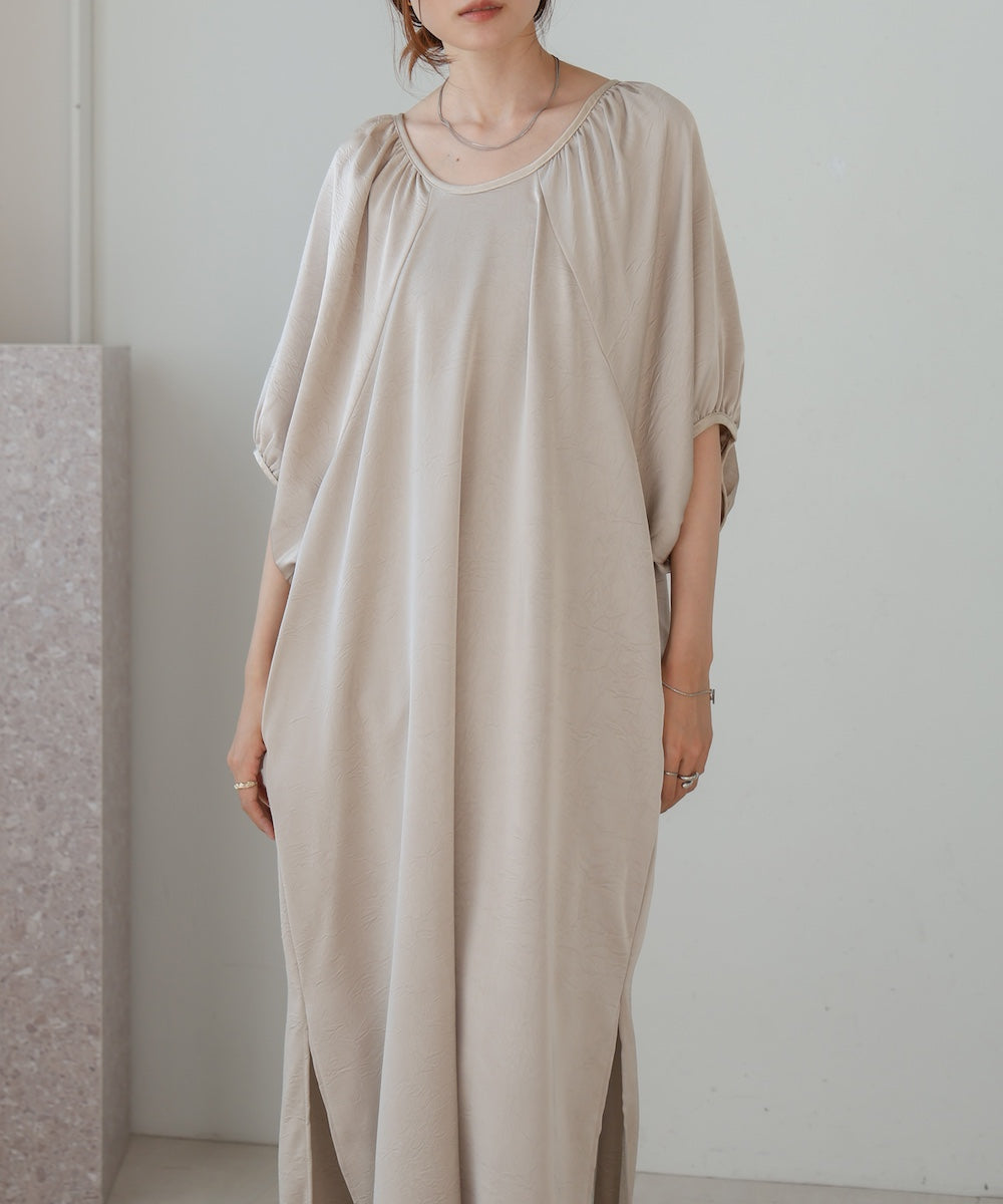 gathered sleeve onepiece