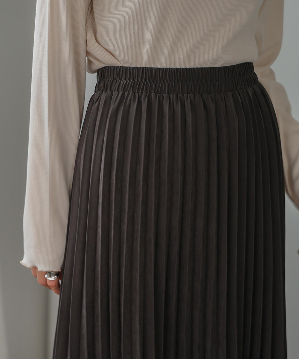 ウェブストアは 新品タグ付 ピーチスエード スカート 44サイズ - スカート