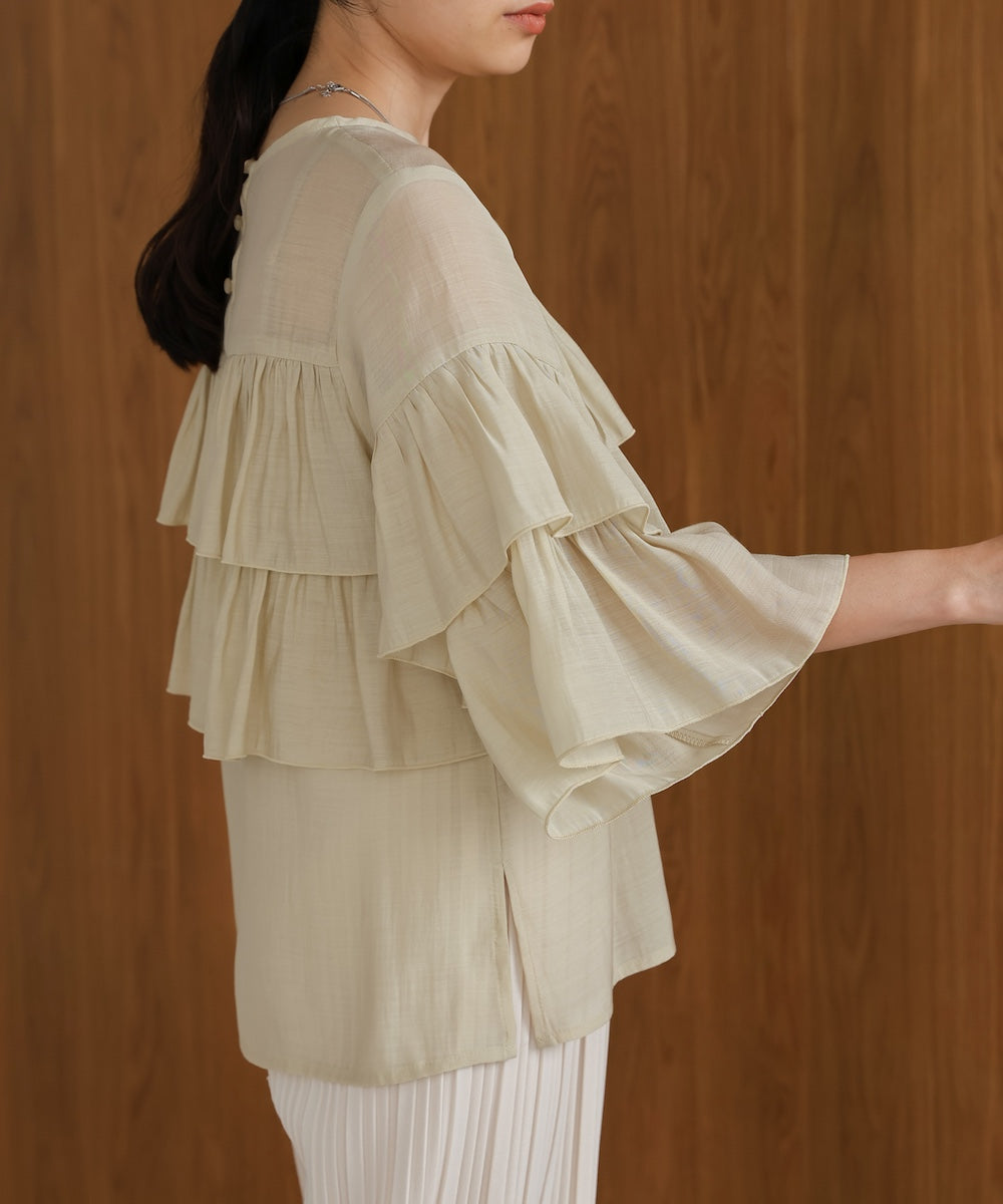 frilled tiered blouse