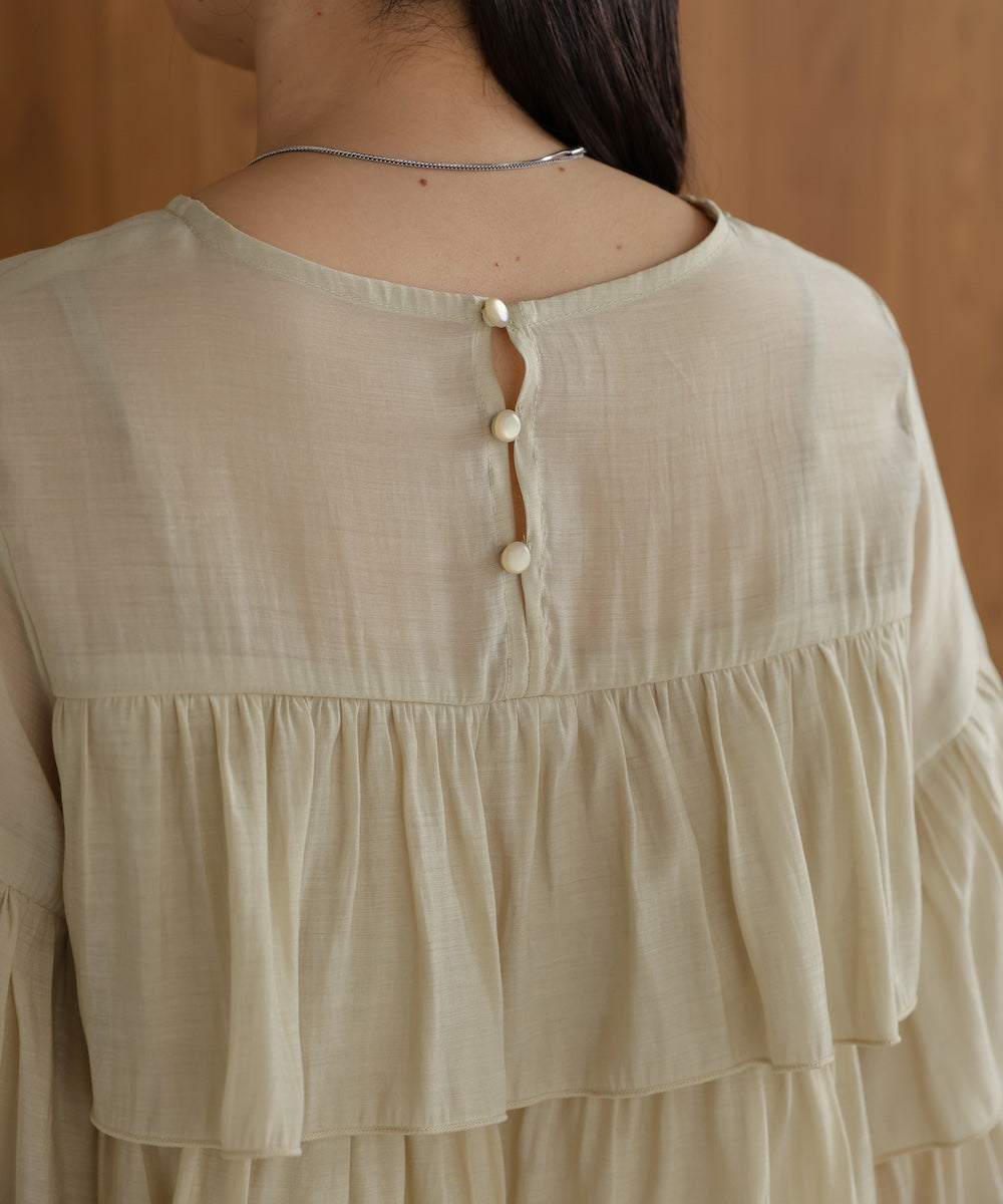 frilled tiered blouse