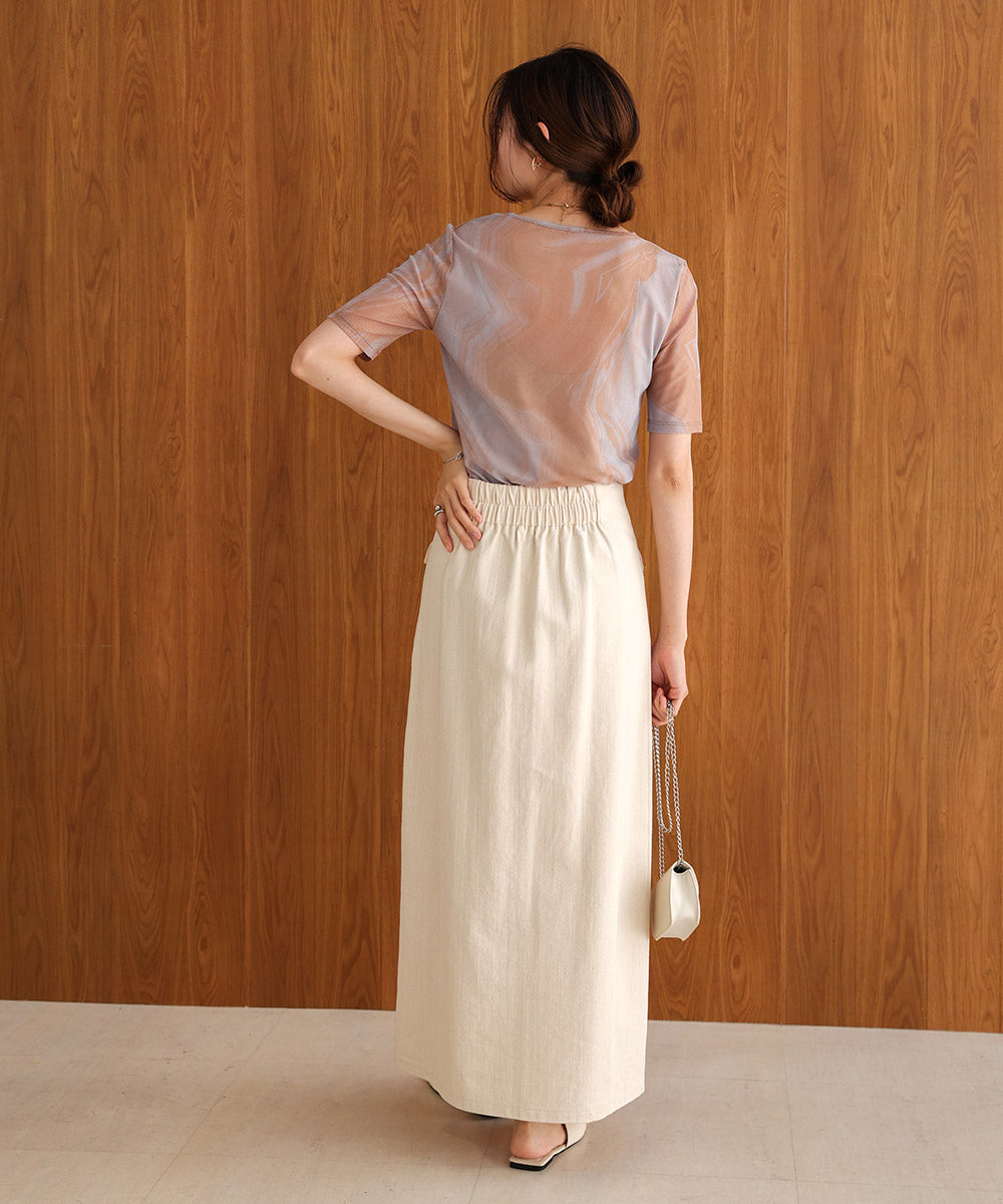 NUANCE MOTIF SHEER TOPS