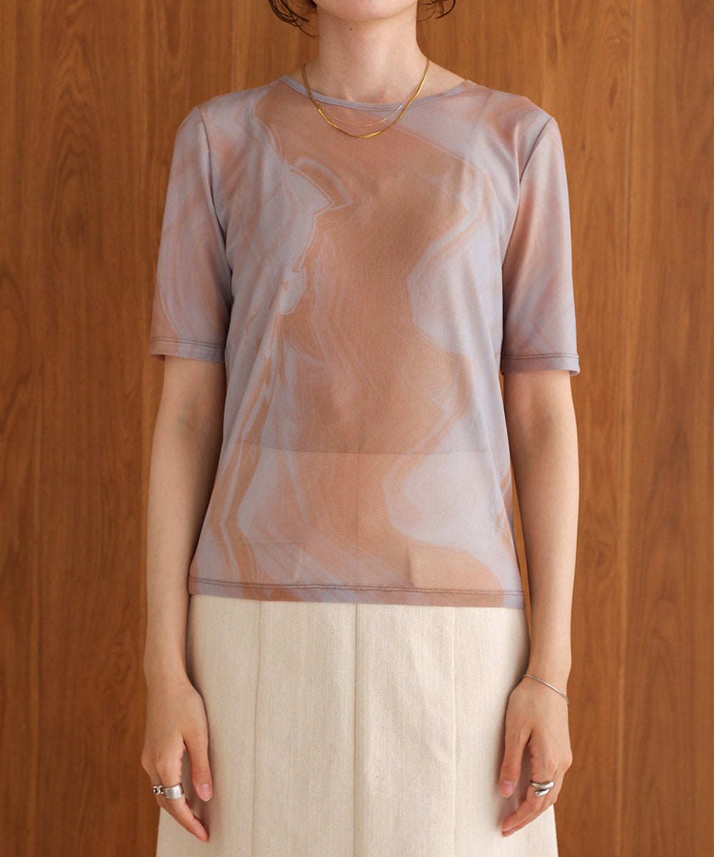 NUANCE MOTIF SHEER TOPS