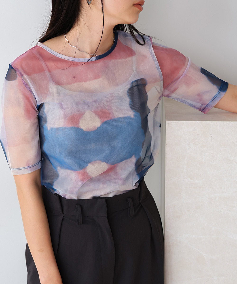 NUANCE MOTIF SHEER TOPS