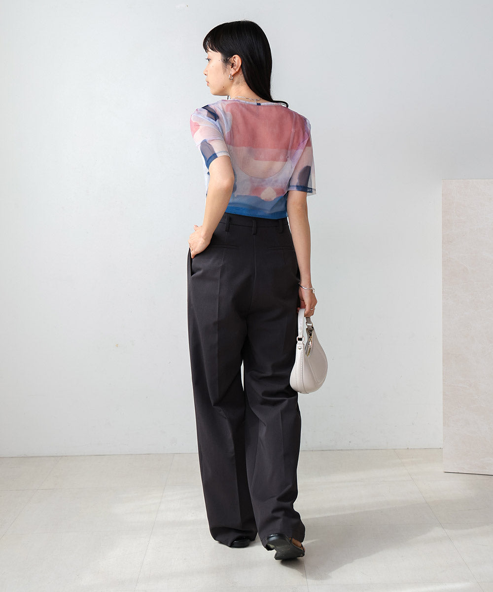 NUANCE MOTIF SHEER TOPS