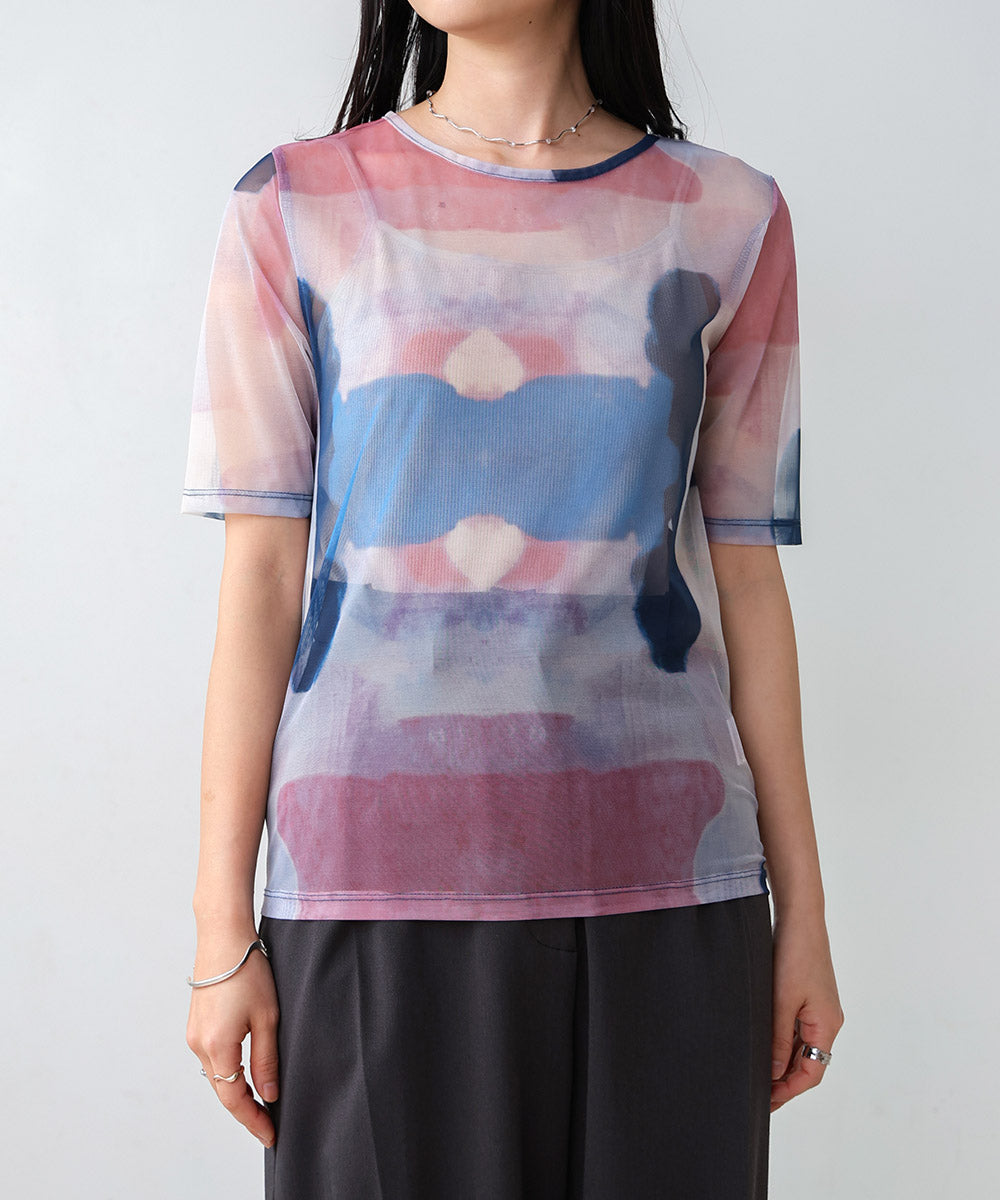 NUANCE MOTIF SHEER TOPS