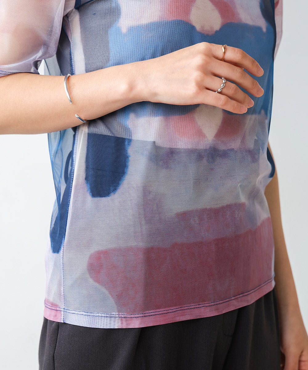 NUANCE MOTIF SHEER TOPS