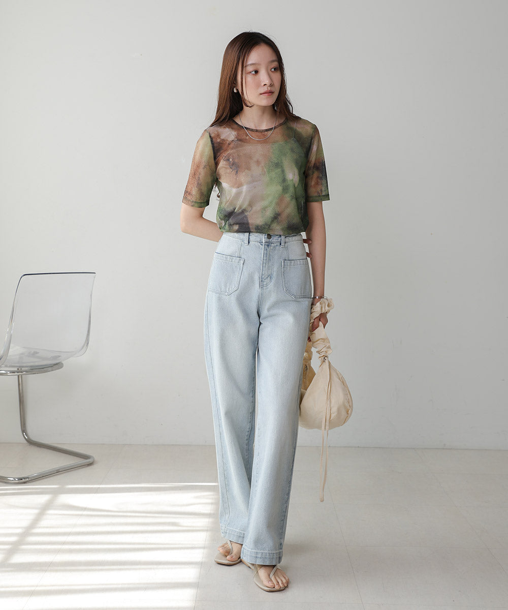 NUANCE MOTIF SHEER TOPS