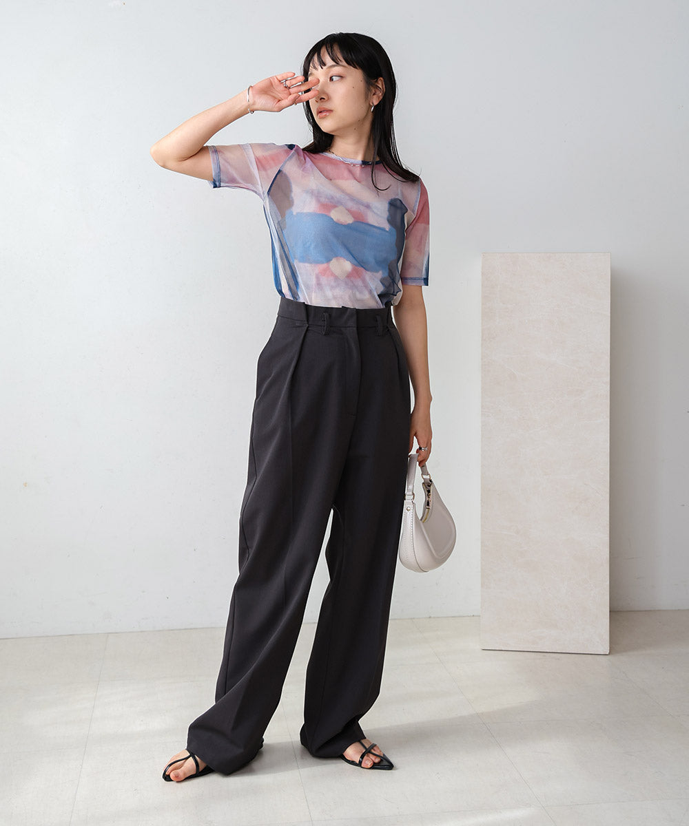 NUANCE MOTIF SHEER TOPS