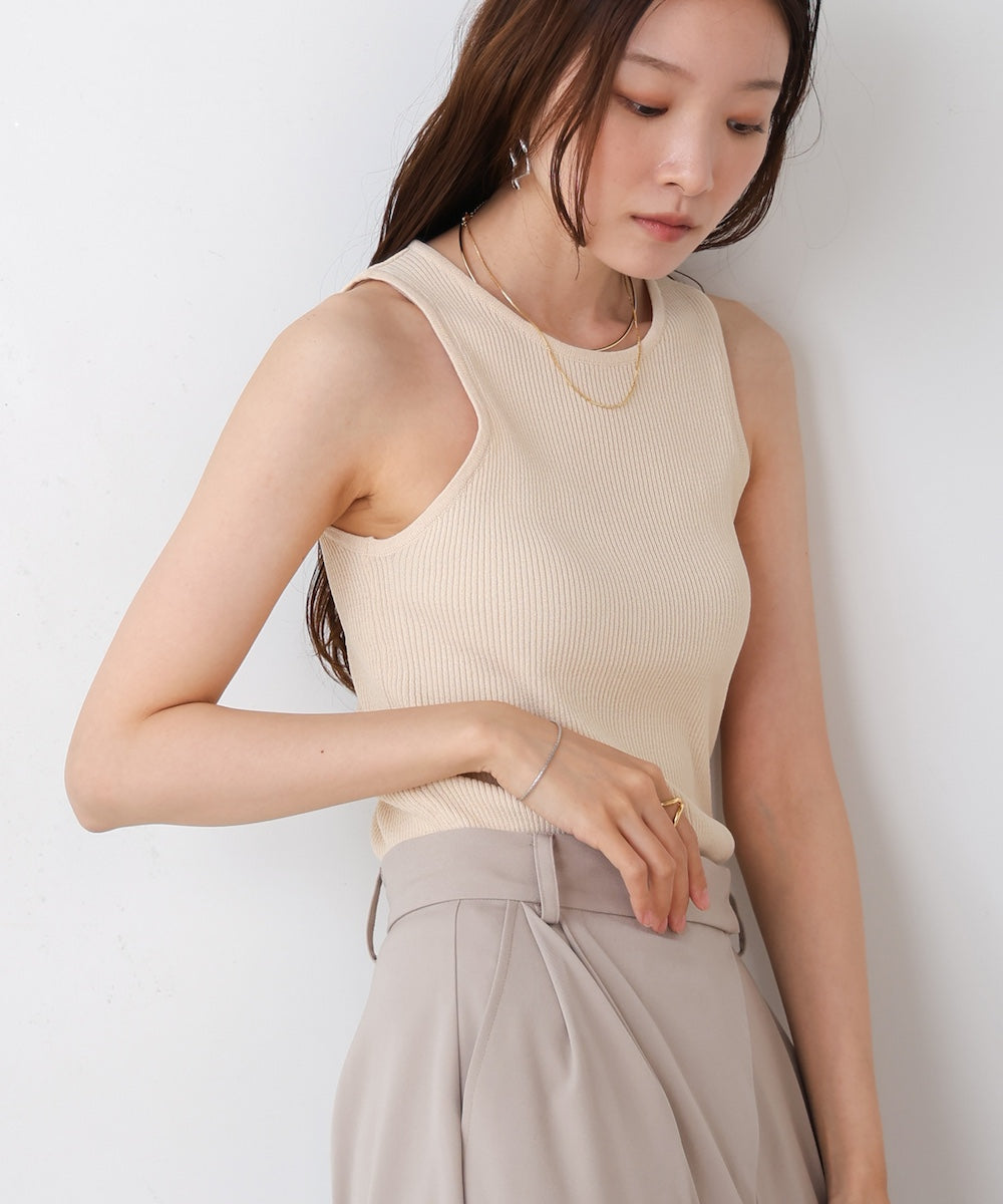 american sleeve ribbed tank top