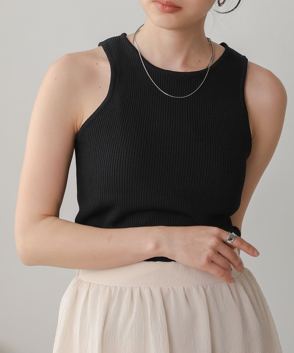 american sleeve ribbed tank top